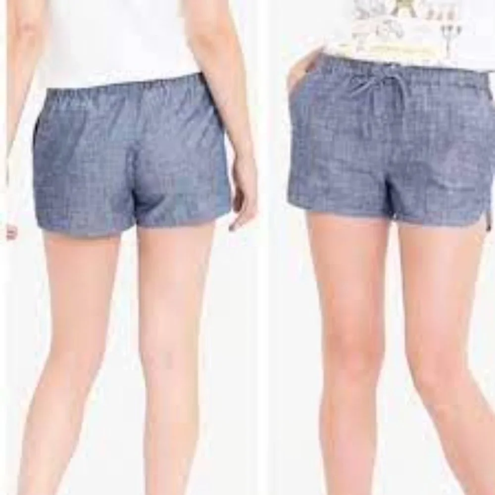 J. Crew Denim Chambray Shorts Women’s size XXS Blue New
